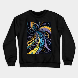 Abstract Colorful Vortex Crewneck Sweatshirt